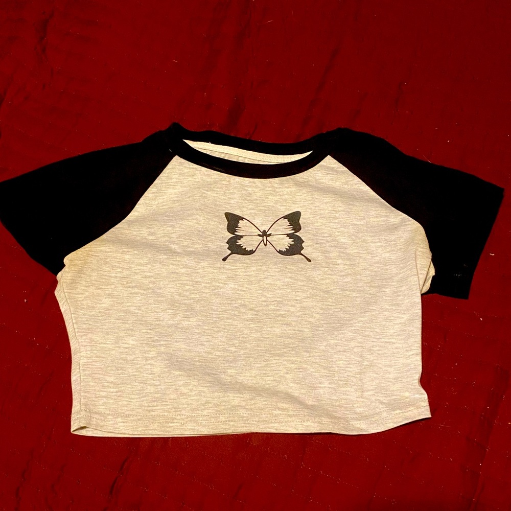 butterfly crop top